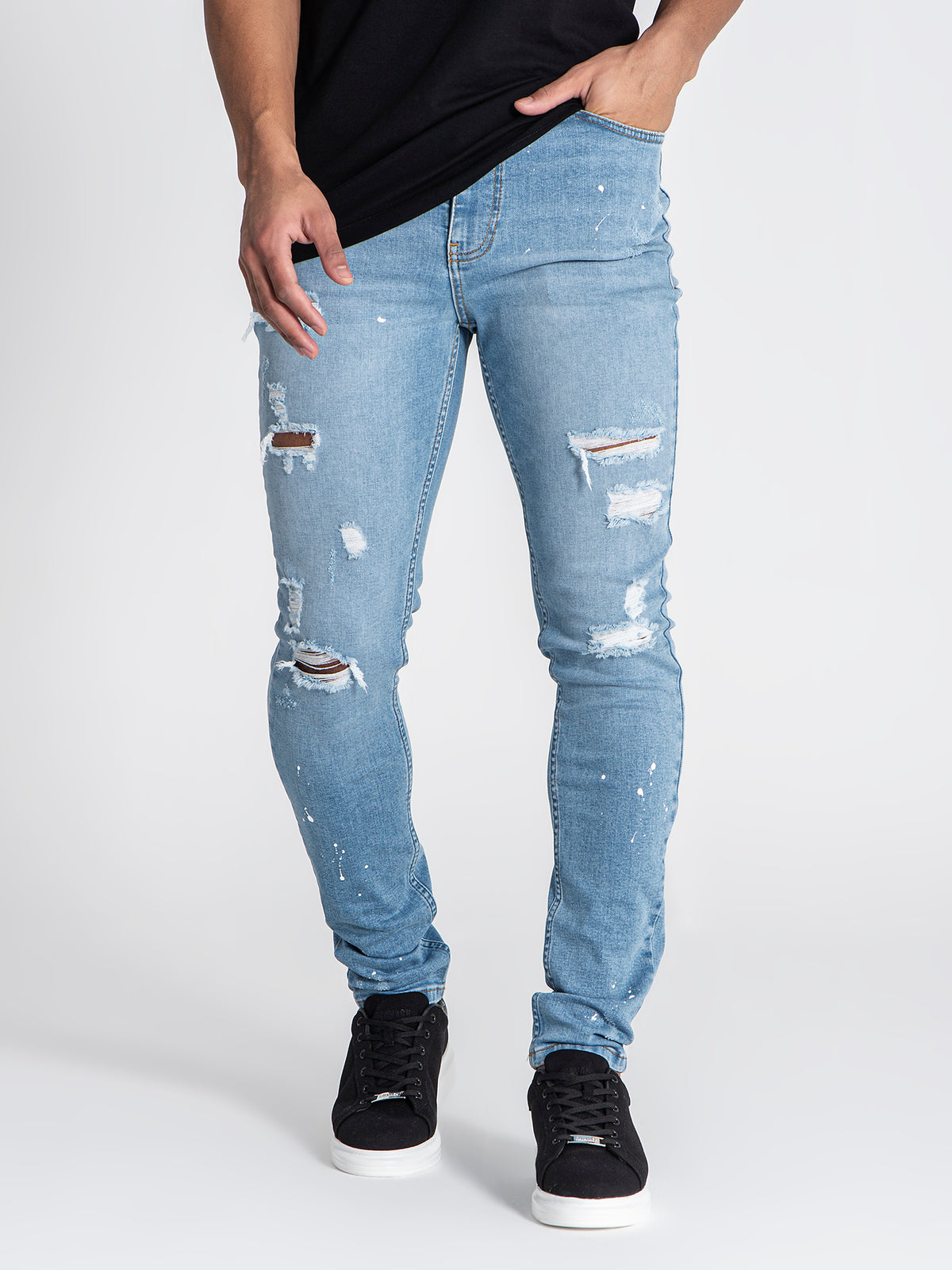 jeans / Light Blue Rebel Ripped Jeans
