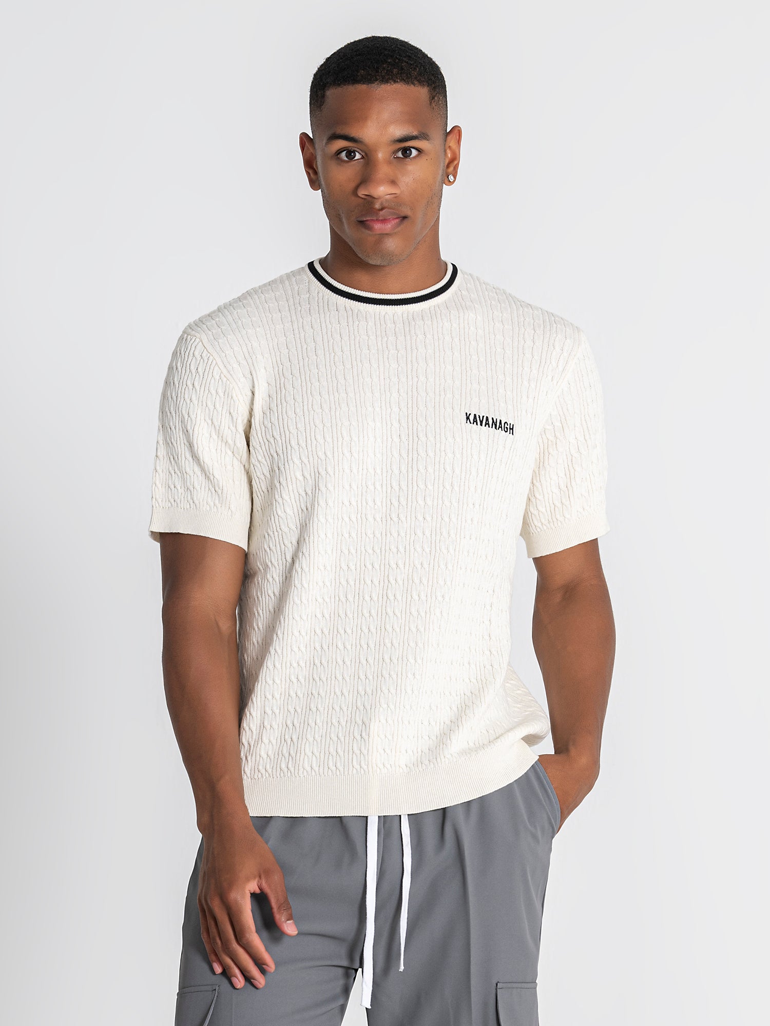 Beige Kavanagh Knit Tee