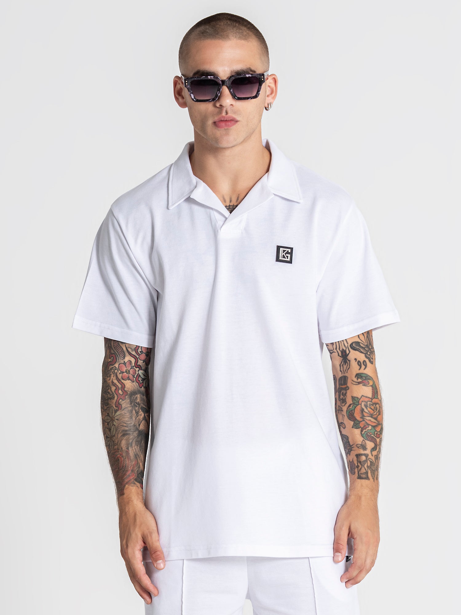 White GK Piquet Polo