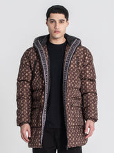 overcoats / Brown Logomania Puffer Coat