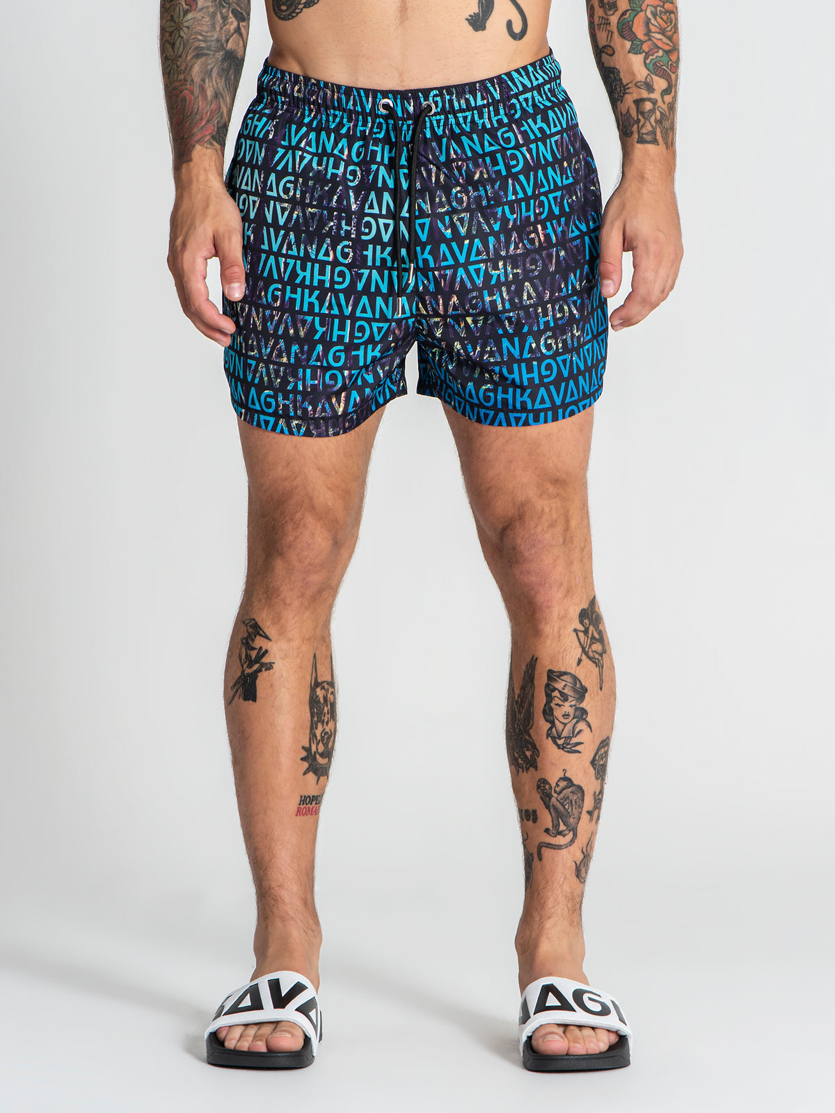 swimshorts / Multicolor Palms Swimshorts