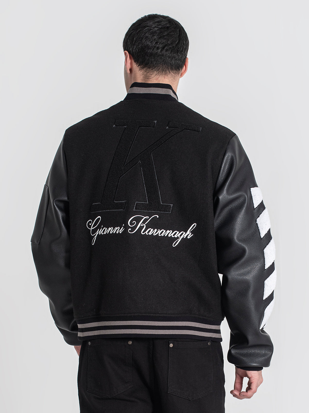 bombers / Black Varsity Bomber Jacket