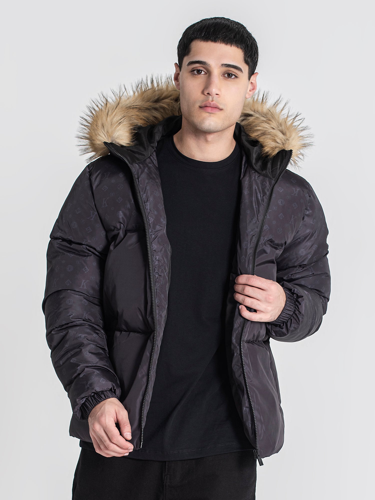 puffers / Black Logomania Puffer Jacket