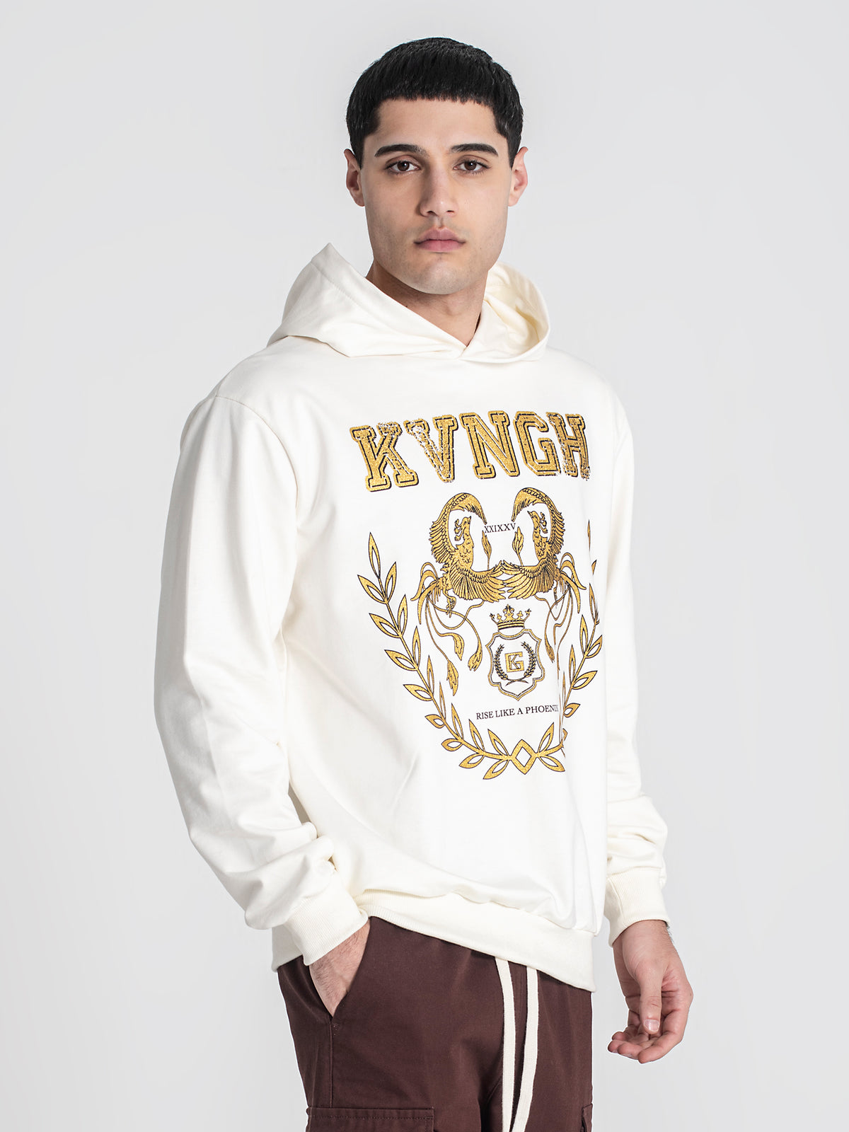 hoodies / Beige Phoenix Hoodie