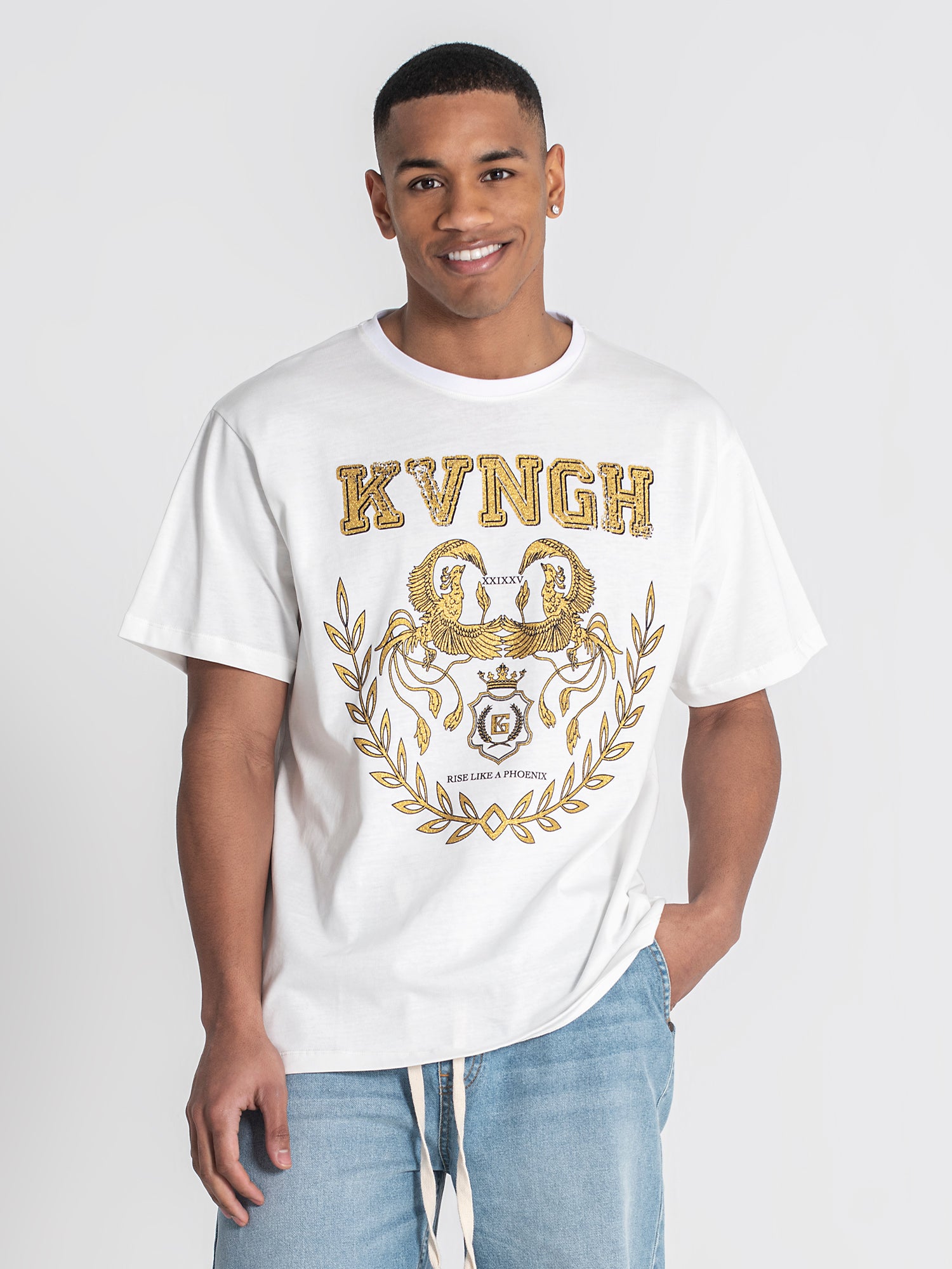 Sand Phoenix Oversized Tee