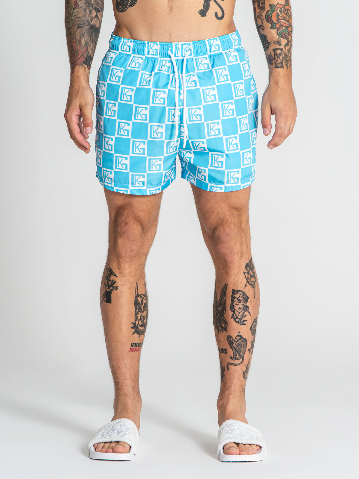 swimshorts / Light Blue Checkers Swimshorts