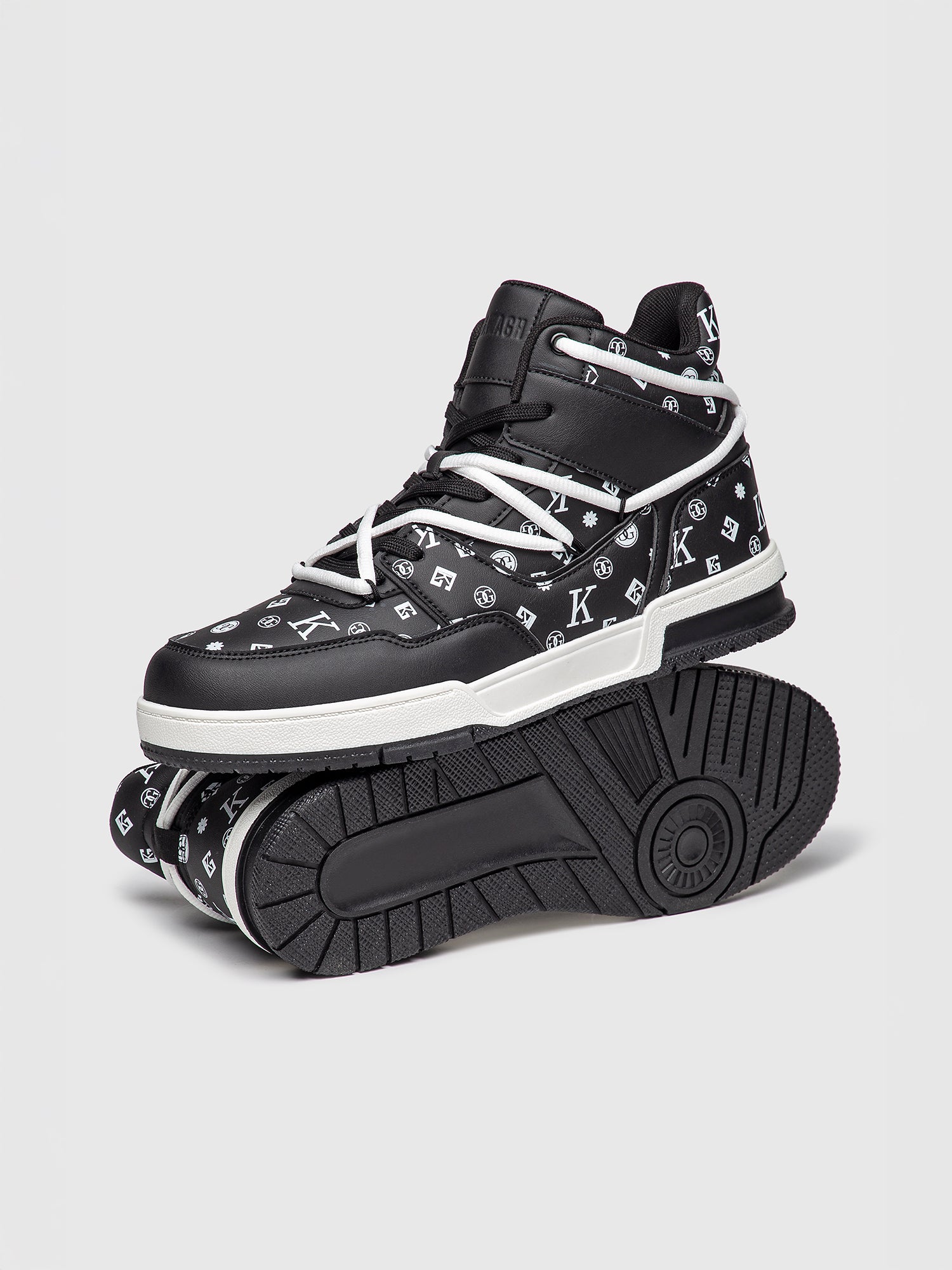 sneakers / Black Logomania High Sneakers