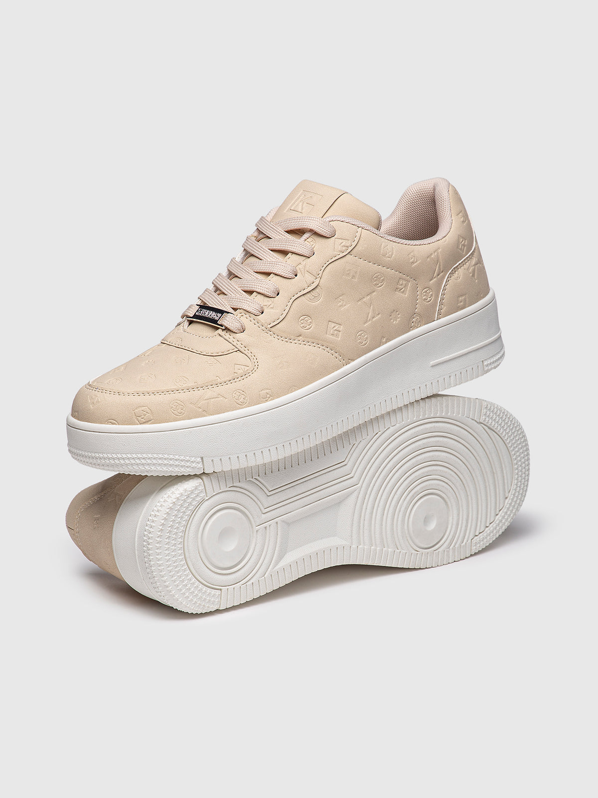 sneakers / Beige Logomania Sneakers