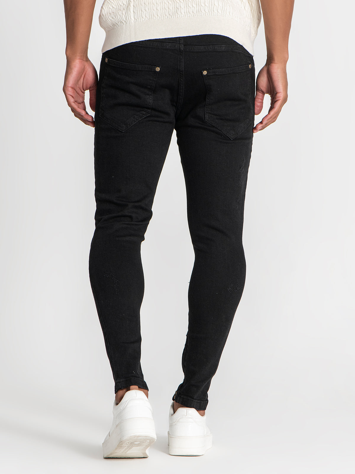 jeans / Black Zipper Jeans