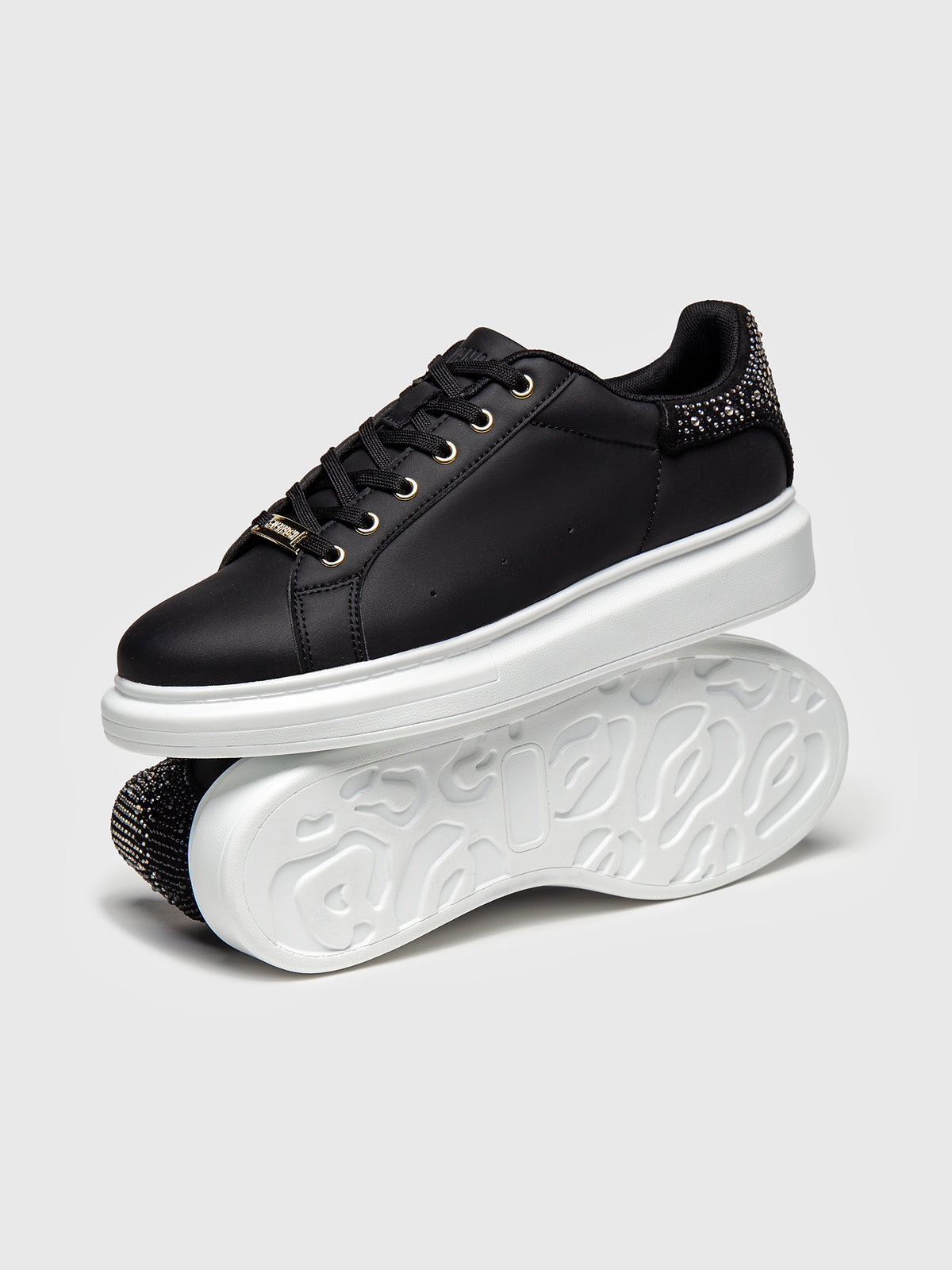 sneakers / Black Crystal Fade Sneakers