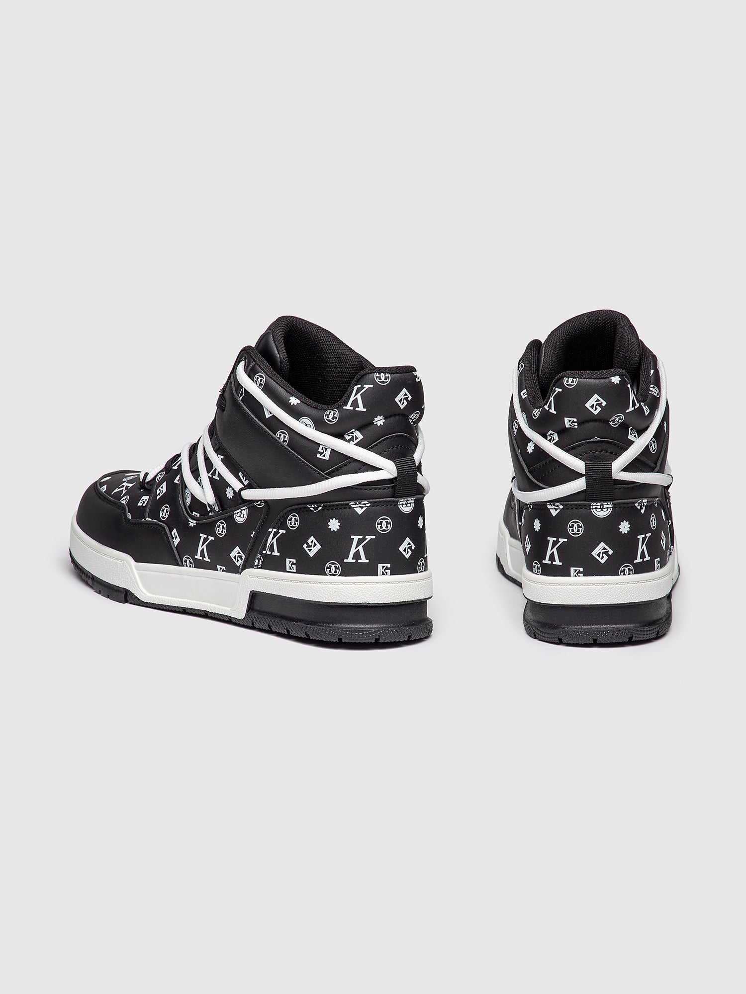sneakers / Black Logomania High Sneakers