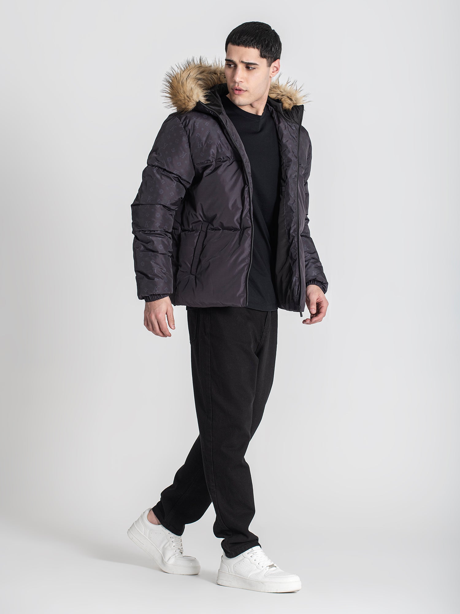 puffers / Black Logomania Puffer Jacket