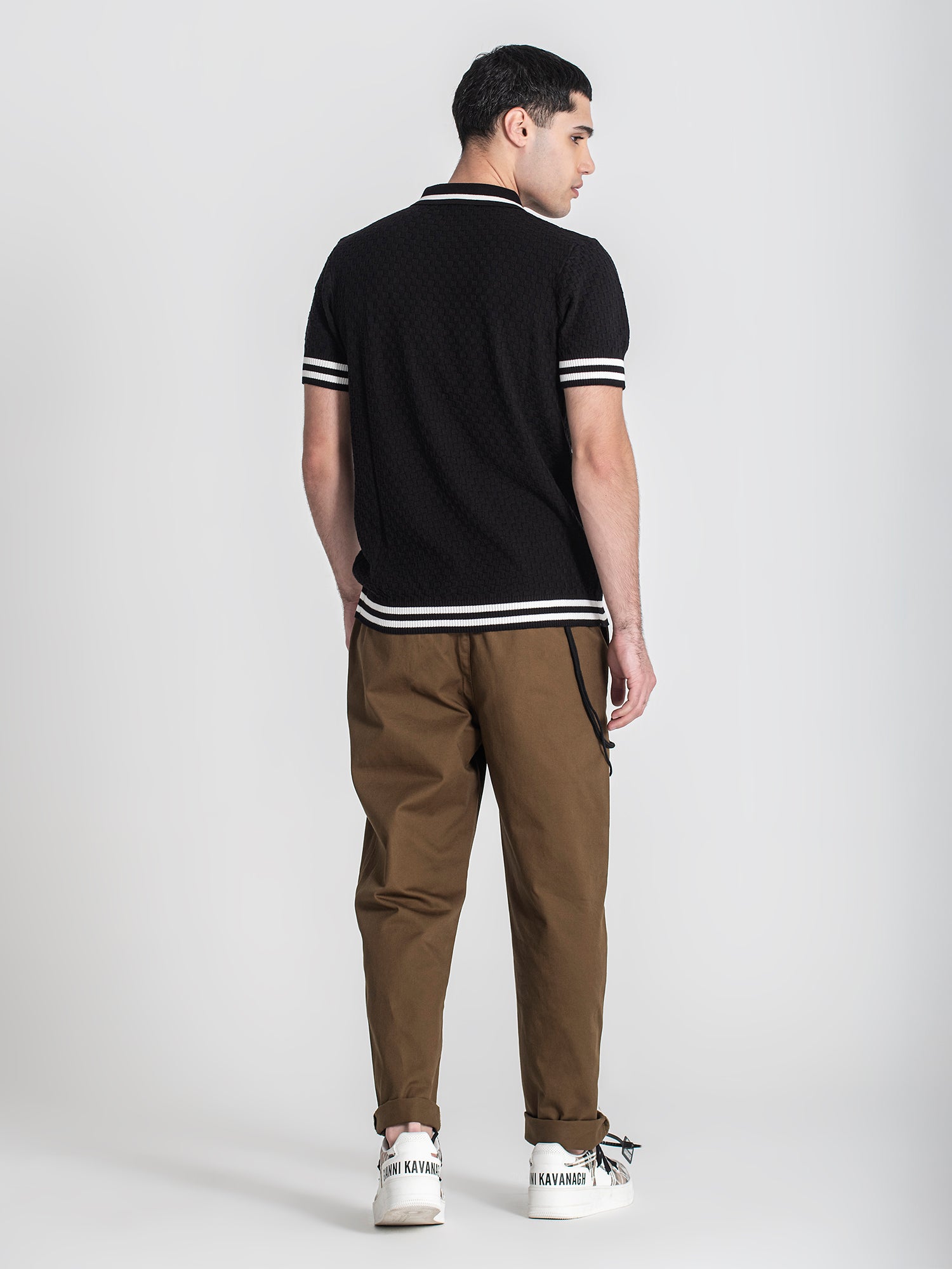 polos / Black Identity Knit Polo