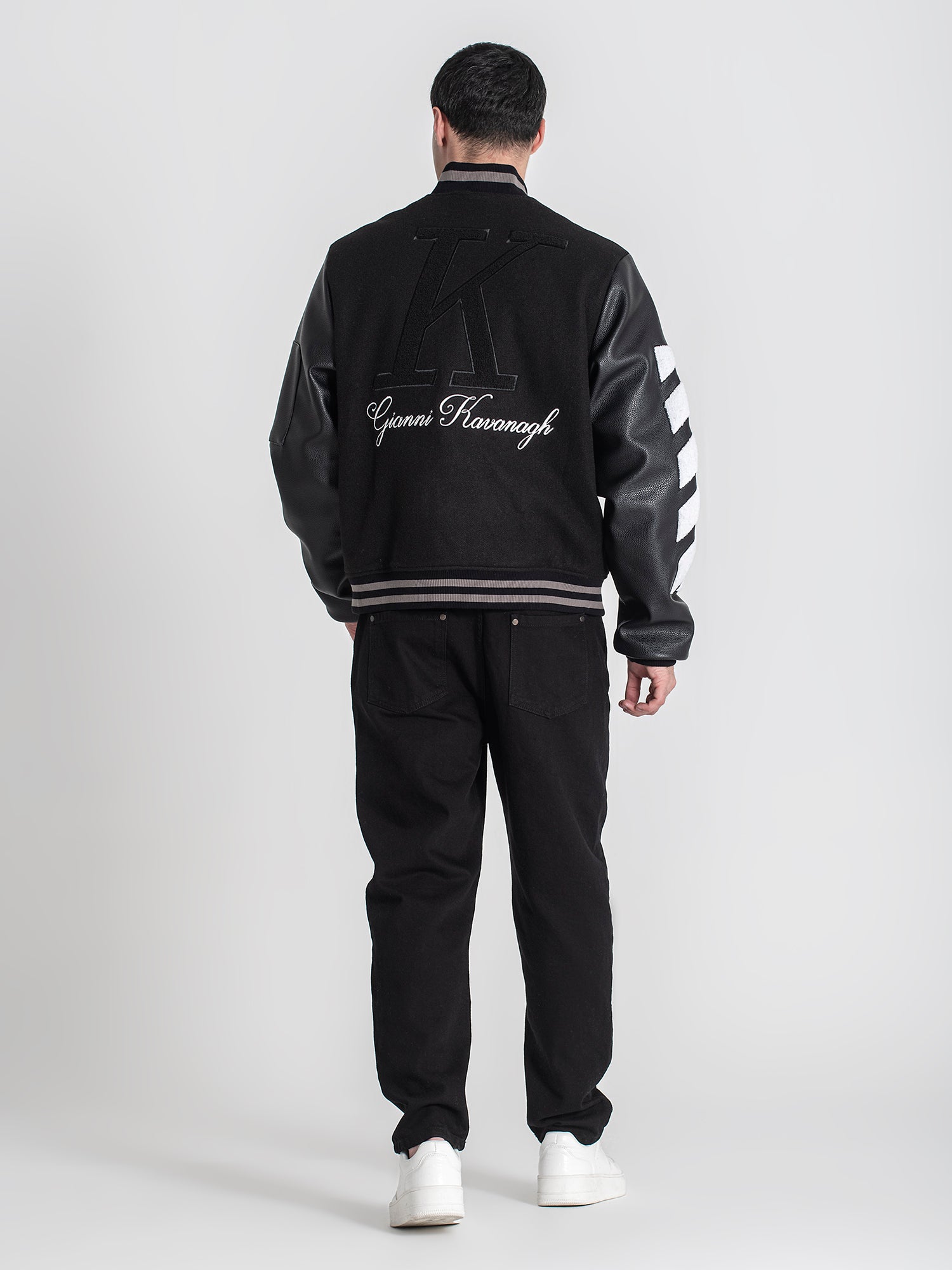 bombers / Black Varsity Bomber Jacket