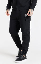 Black Essential Cargo Fleece Jogger