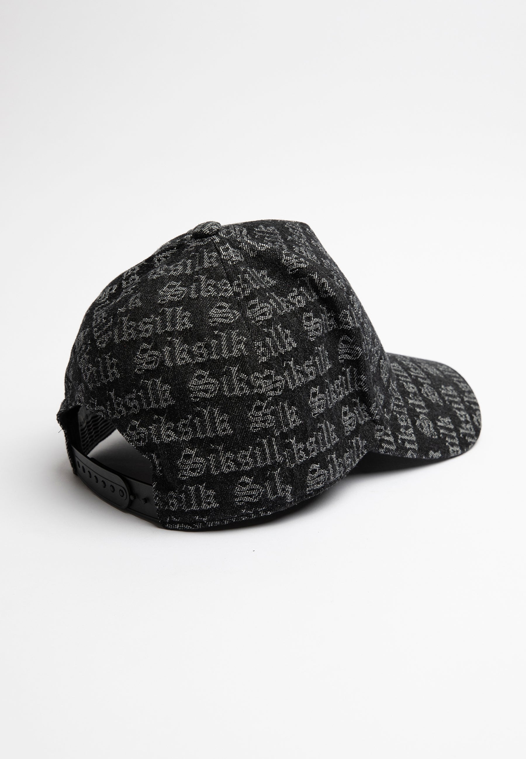 SikSilk Jacquard Denim Trucker Cap - Black (2)