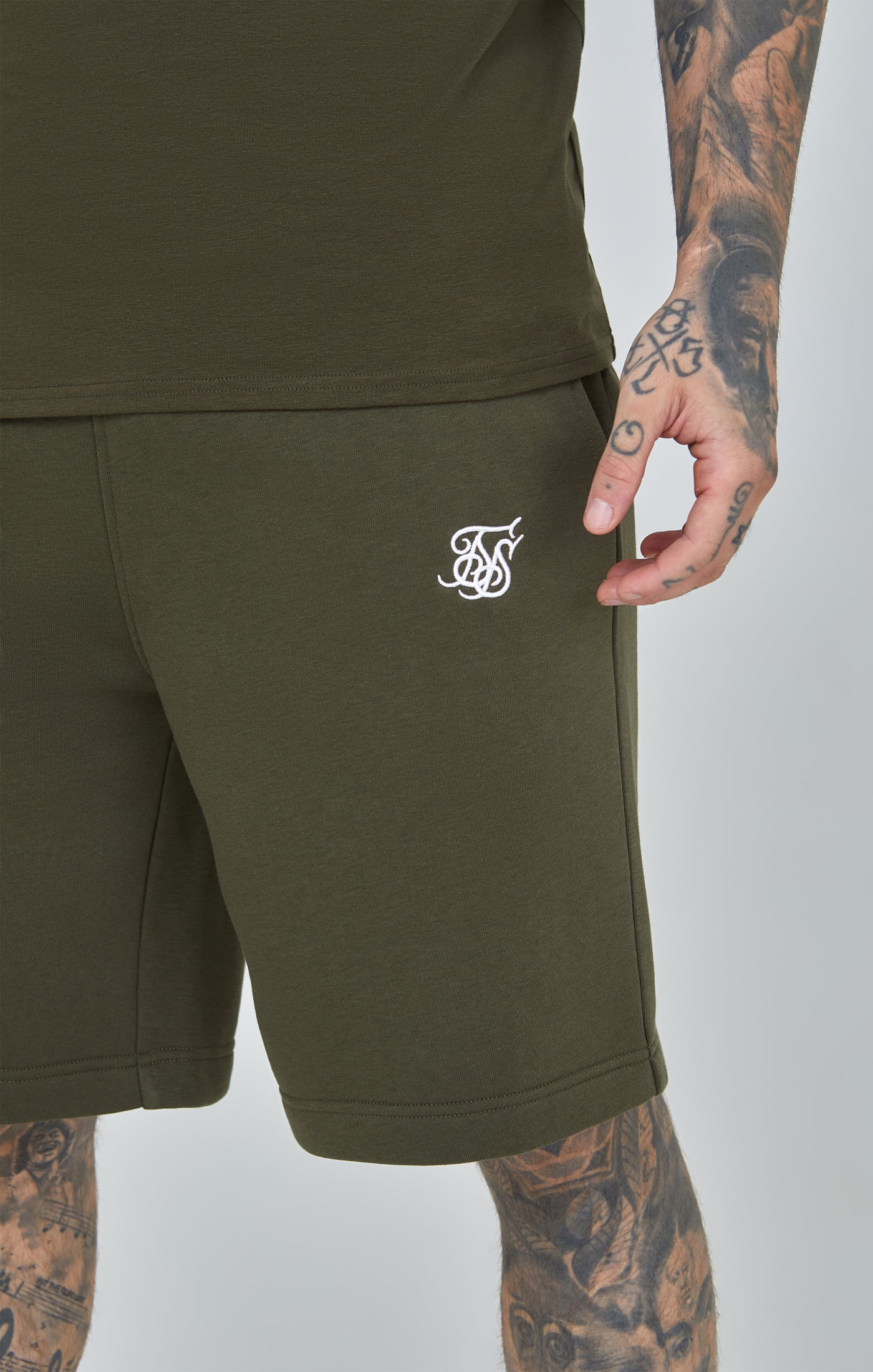Khaki Essential Fleece Short (5)