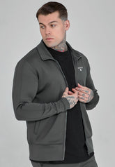 Grey Essentials Poly Track Top