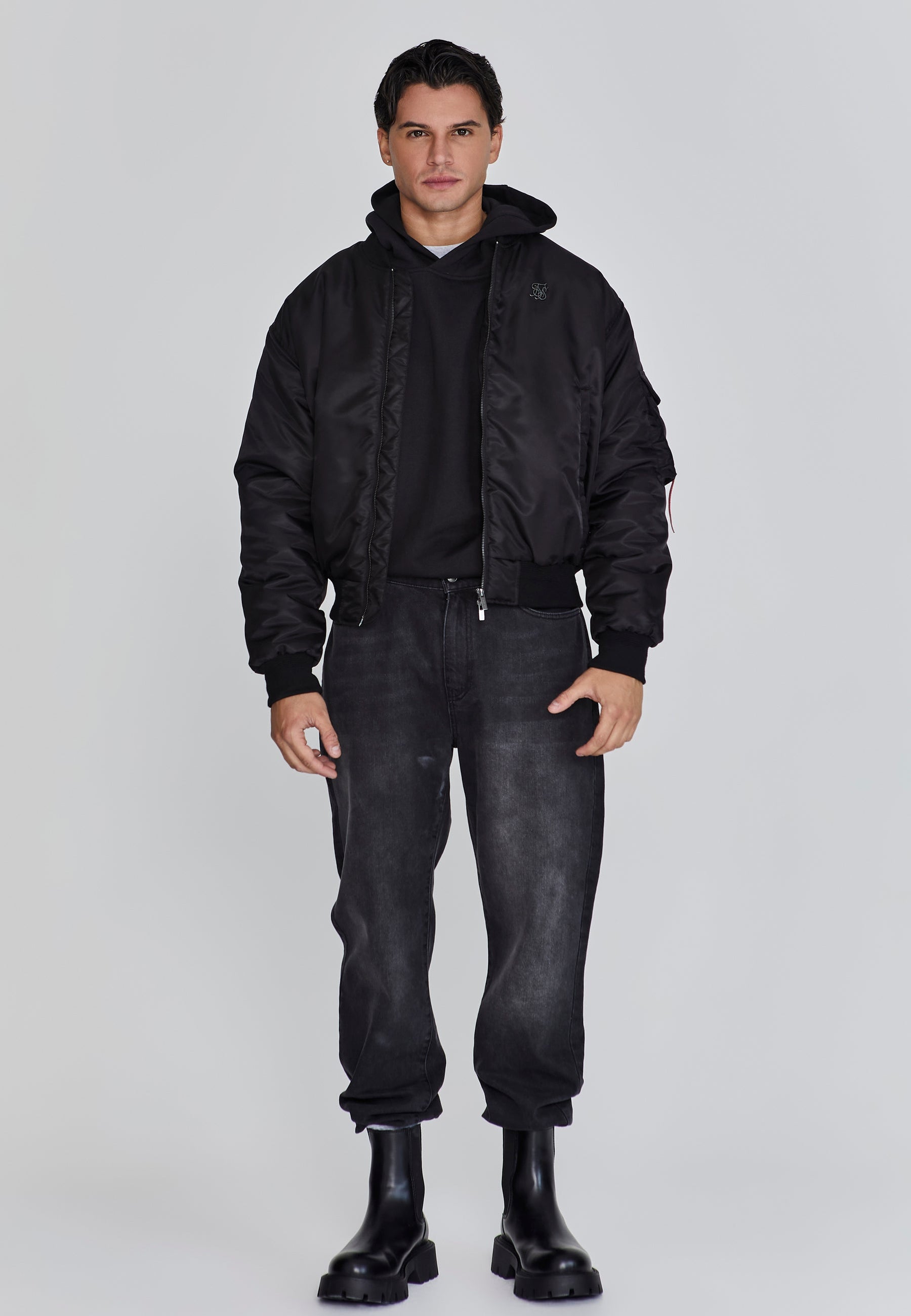 Black Bomber Jacket (1)