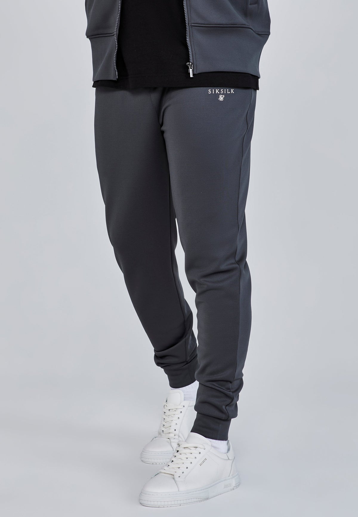 Grey Essentials Poly Track Pants