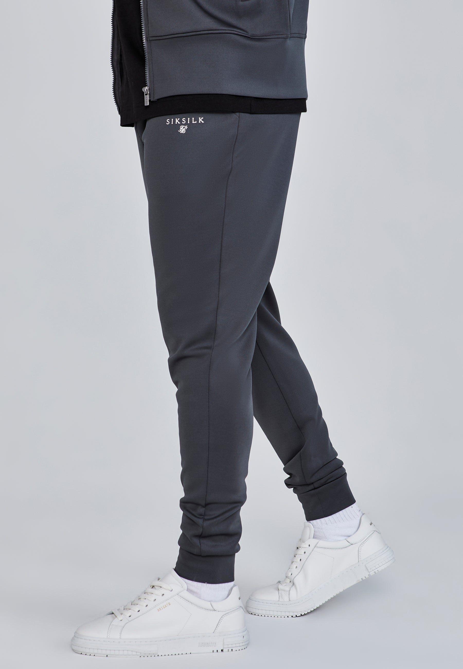 Grey Essentials Poly Track Pants (2)