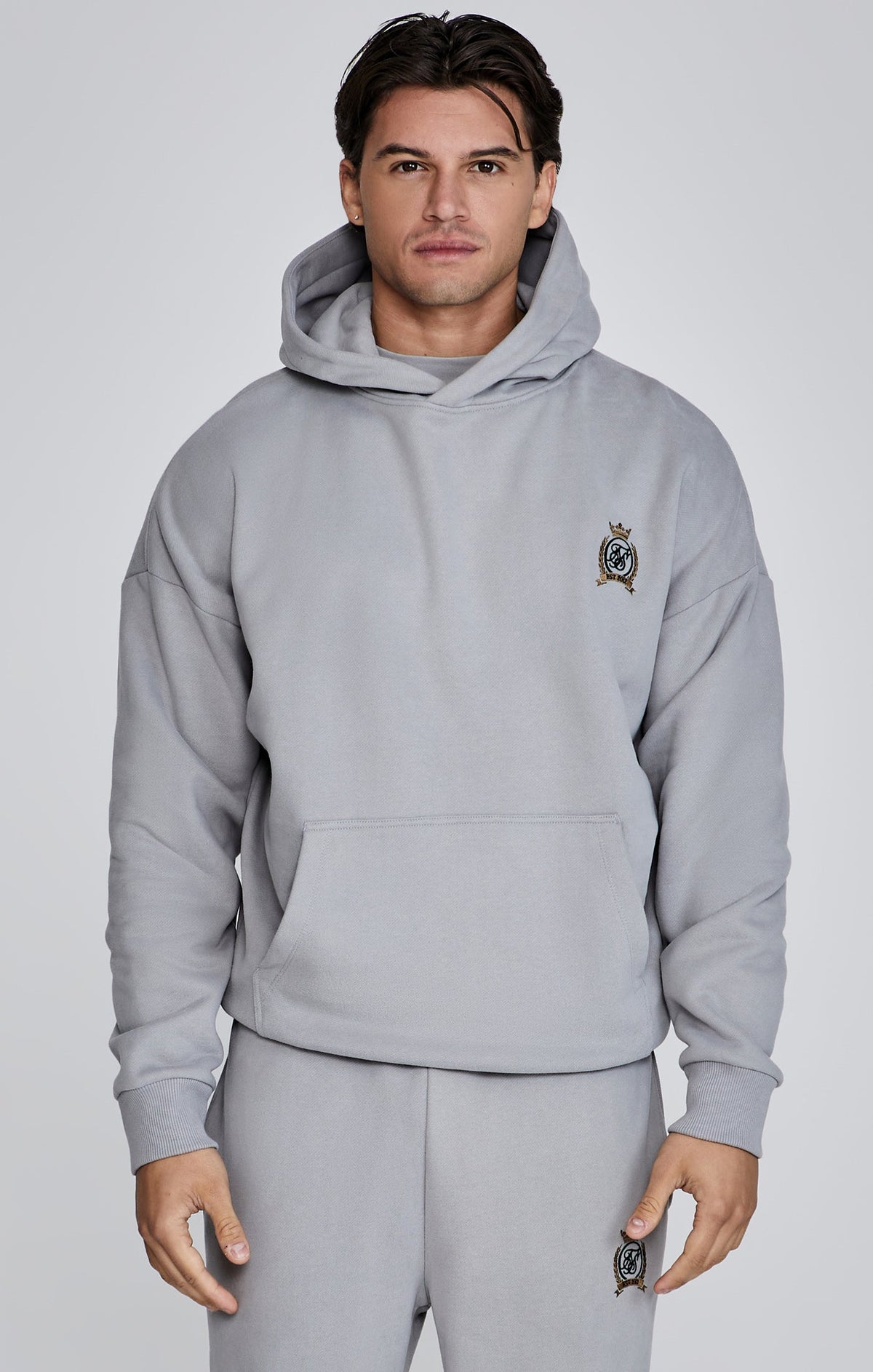 Grey Pullover Hoodie