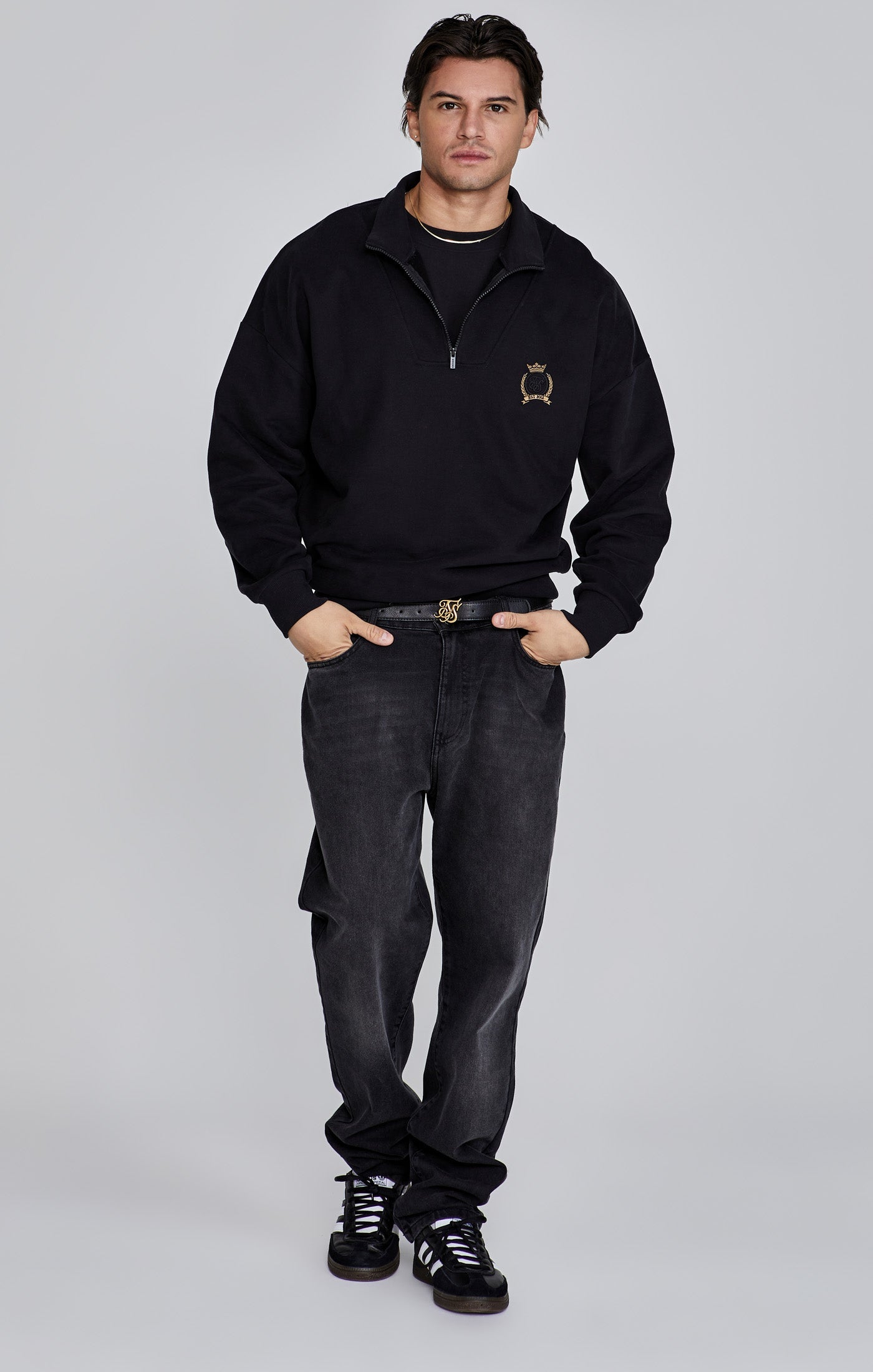 Black Quarter Zip Sweater (1)
