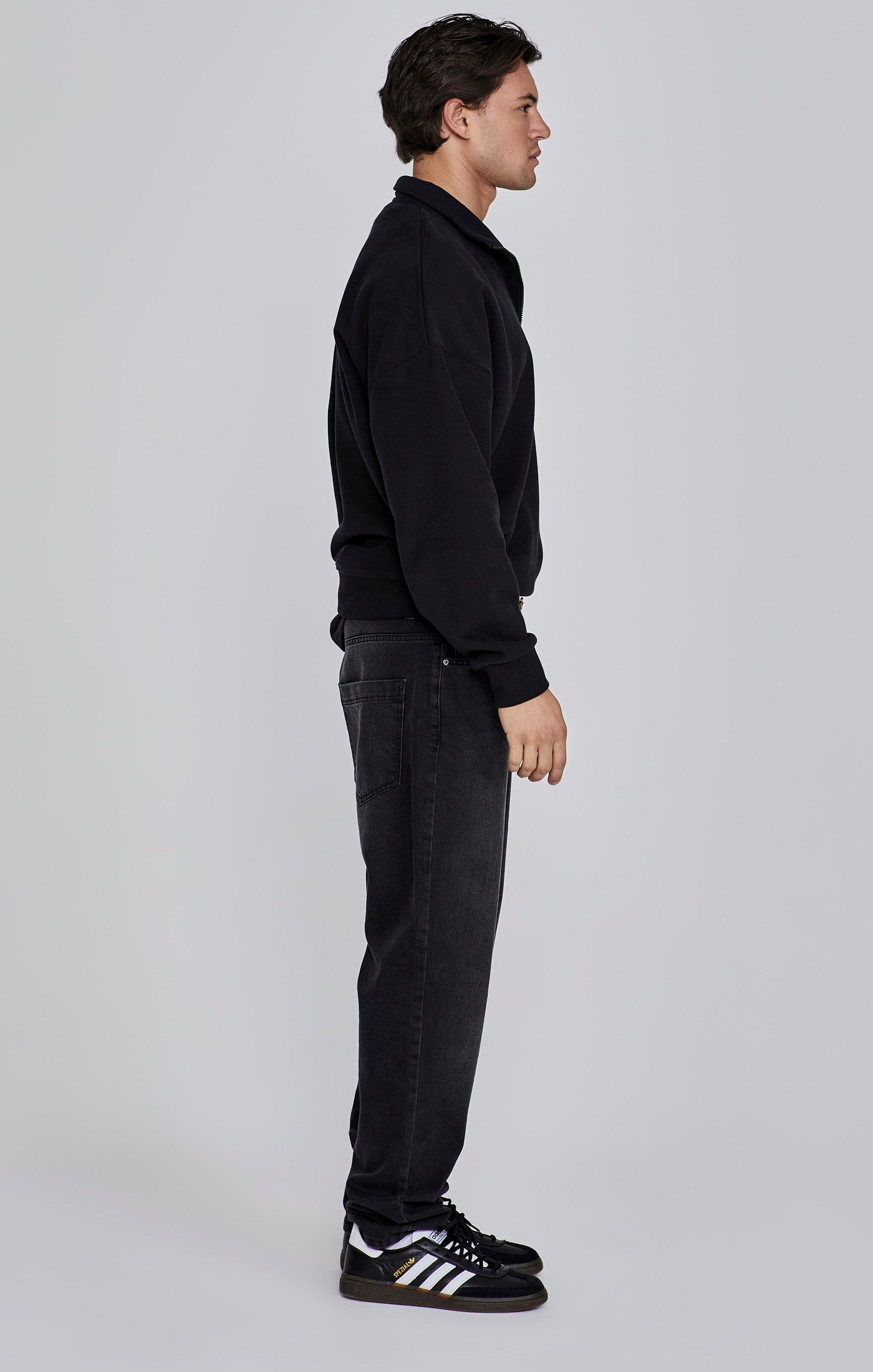 Black Quarter Zip Sweater (3)