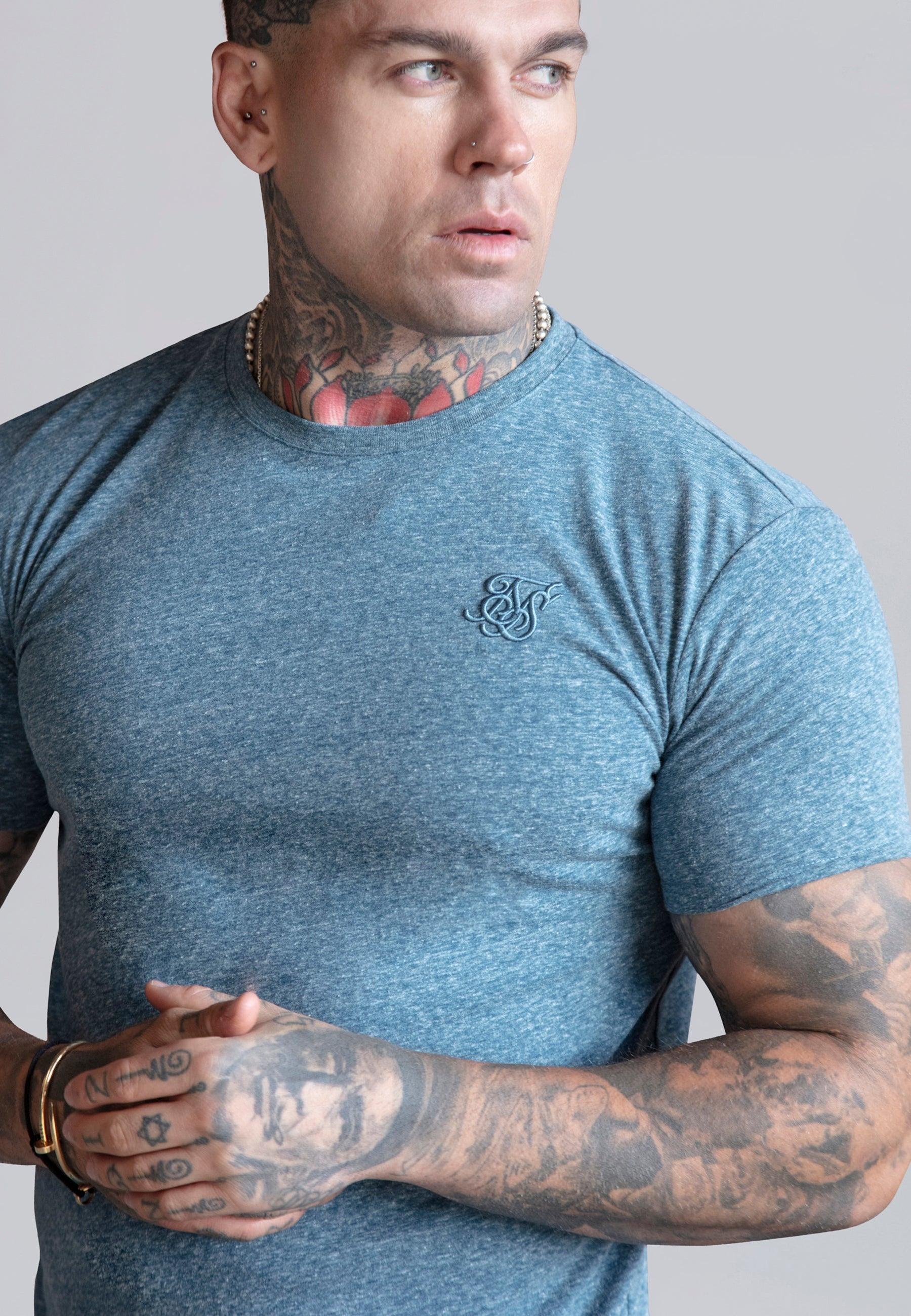 Blue Marl T-Shirt (1)