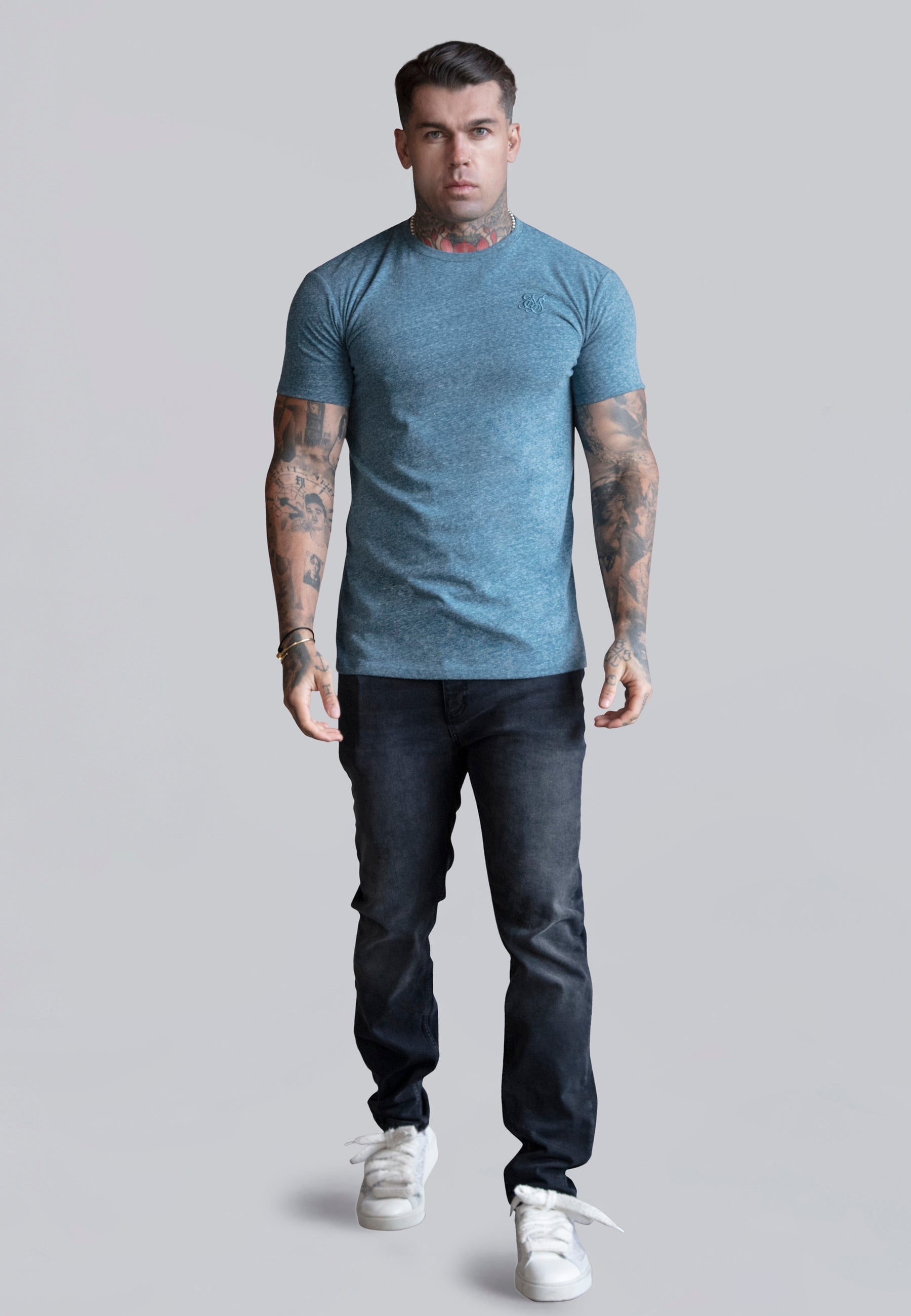 Blue Marl T-Shirt (2)