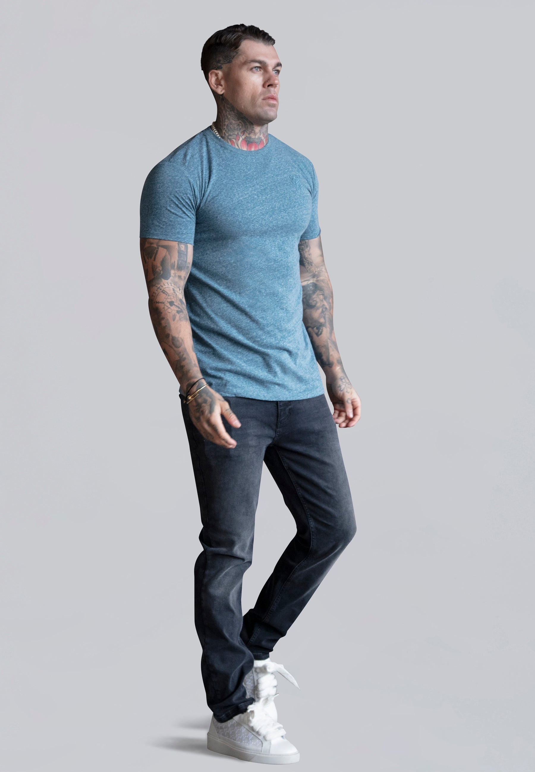 Blue Marl T-Shirt (3)