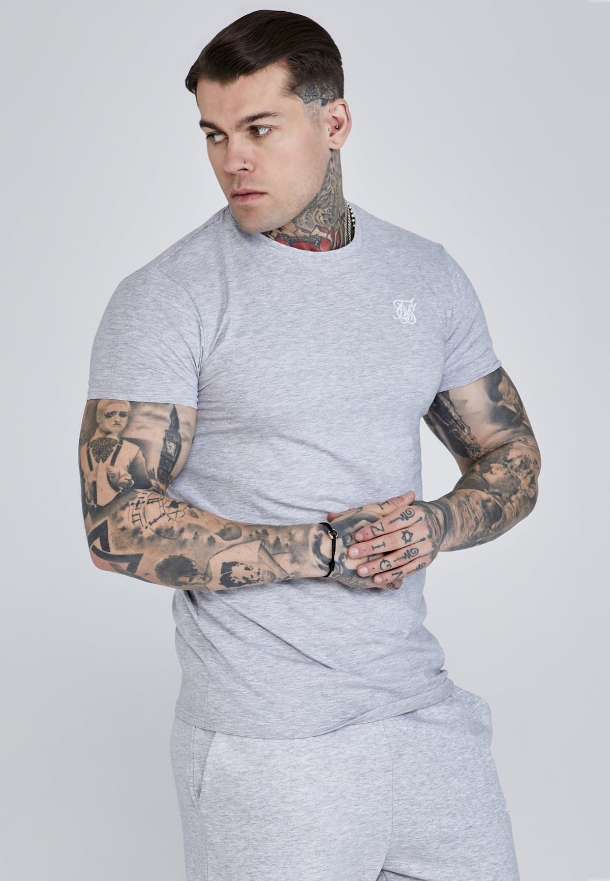 Grey Marl Essentials T-Shirt