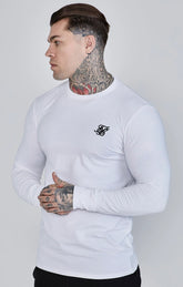 White Essentials Long Sleeve T-Shirt