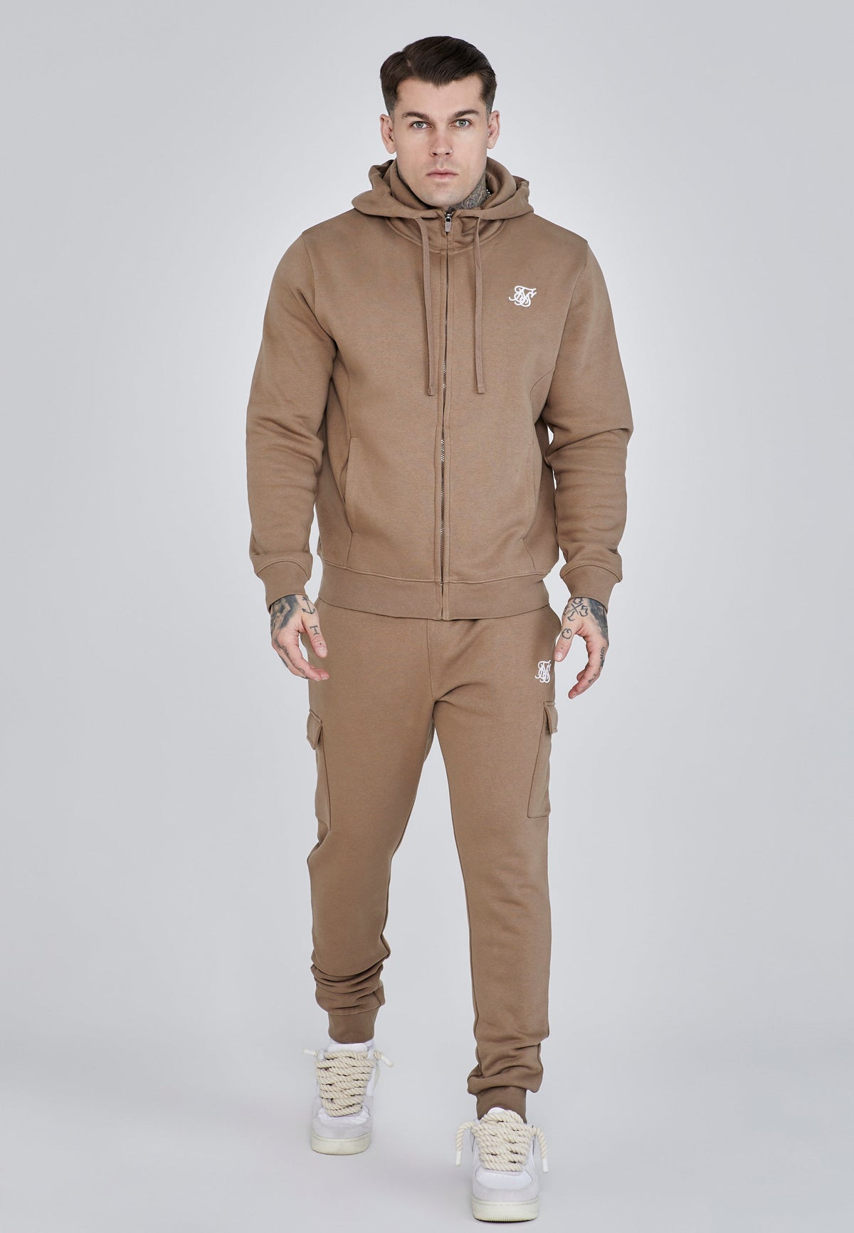 Brown Essentials Cargo Joggers (1)