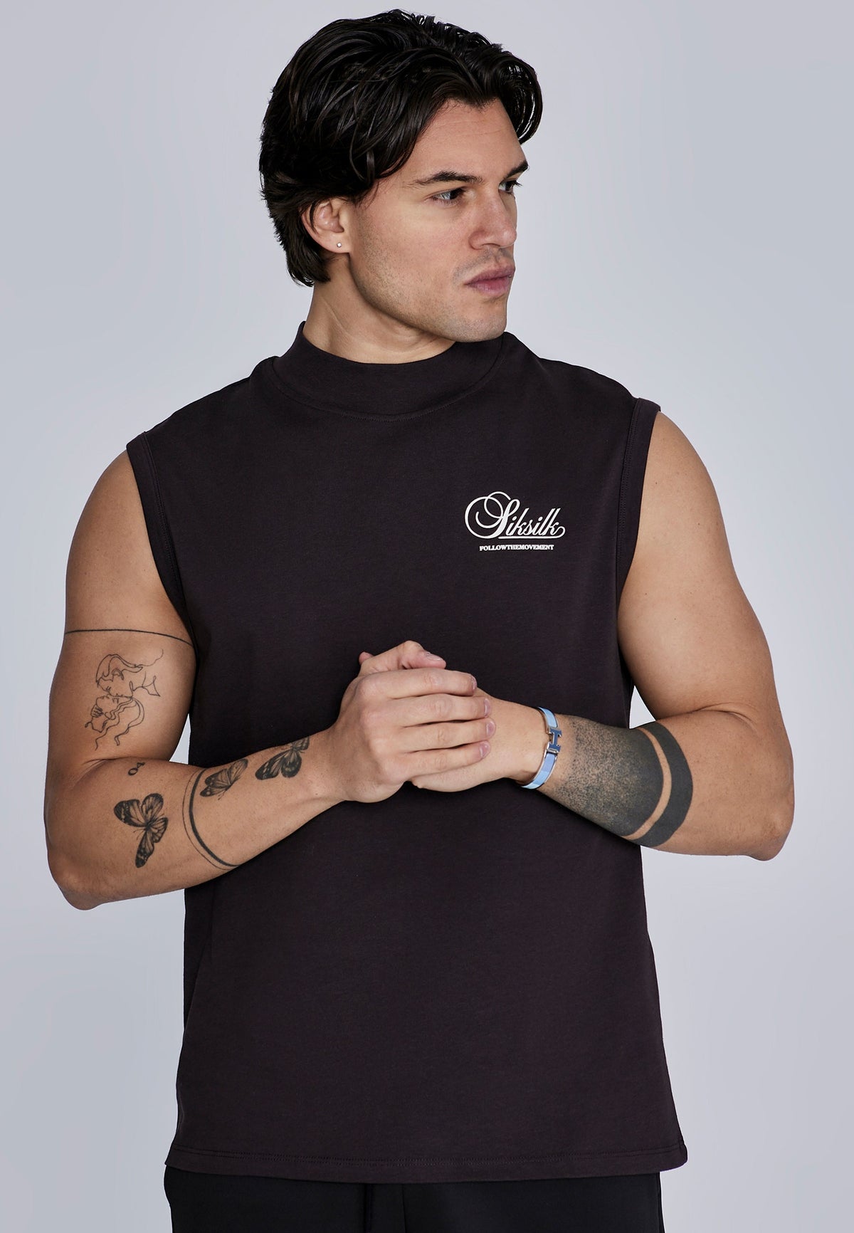 Brown Sleeveless T-Shirt
