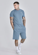 Grey T-Shirt and Shorts Set