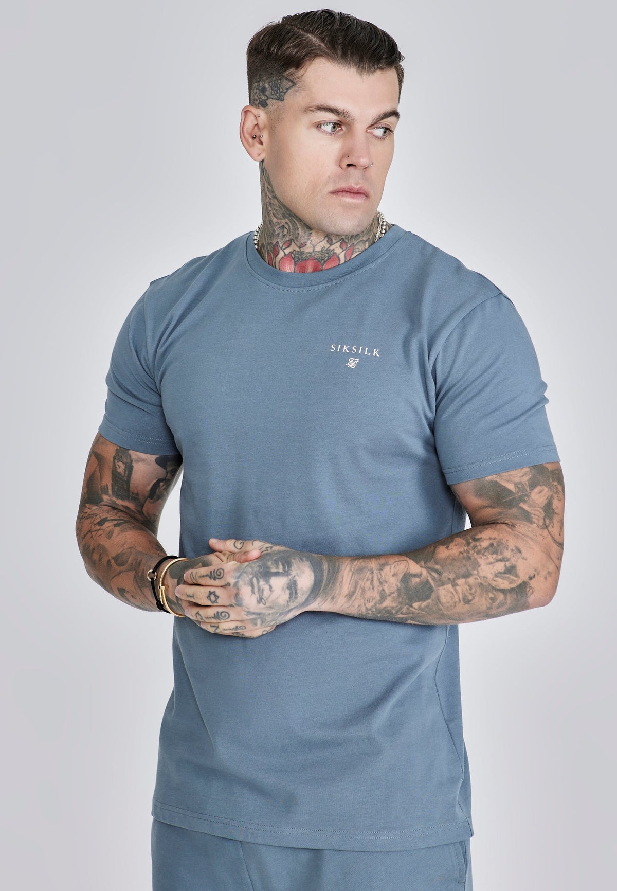 Grey T-Shirt and Shorts Set (1)