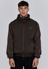 Brown AOP Windbreaker