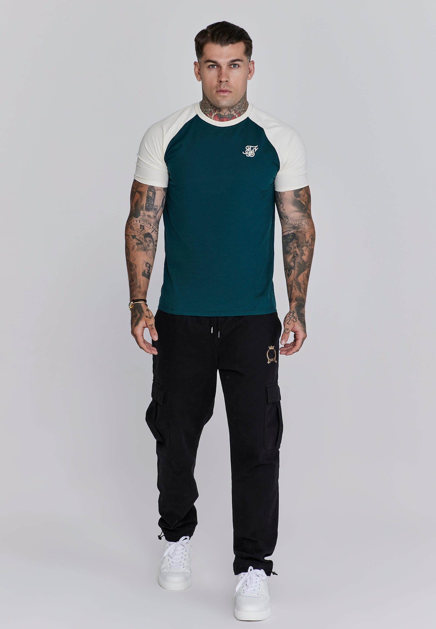 Green Ecru Raglan T-Shirt (2)