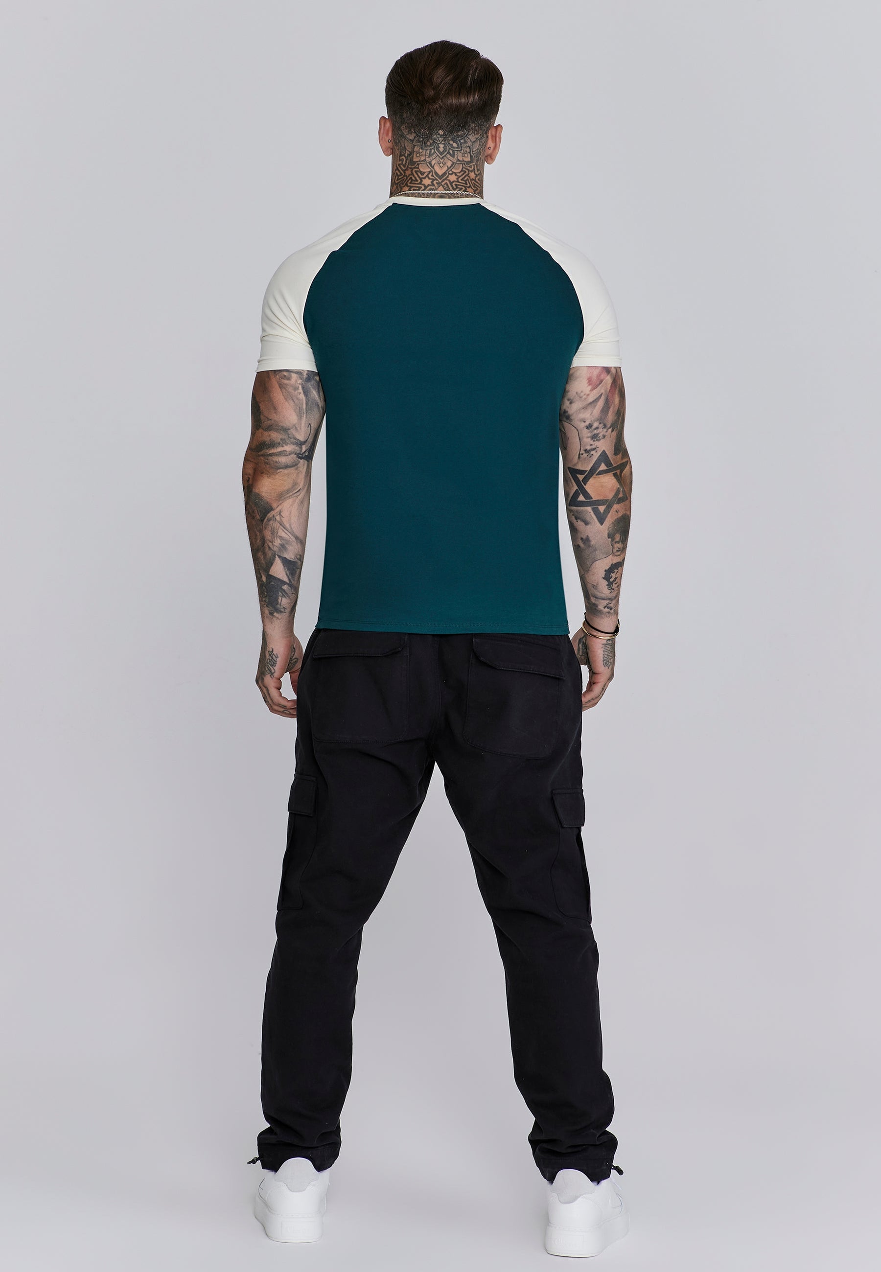 Green Ecru Raglan T-Shirt (4)