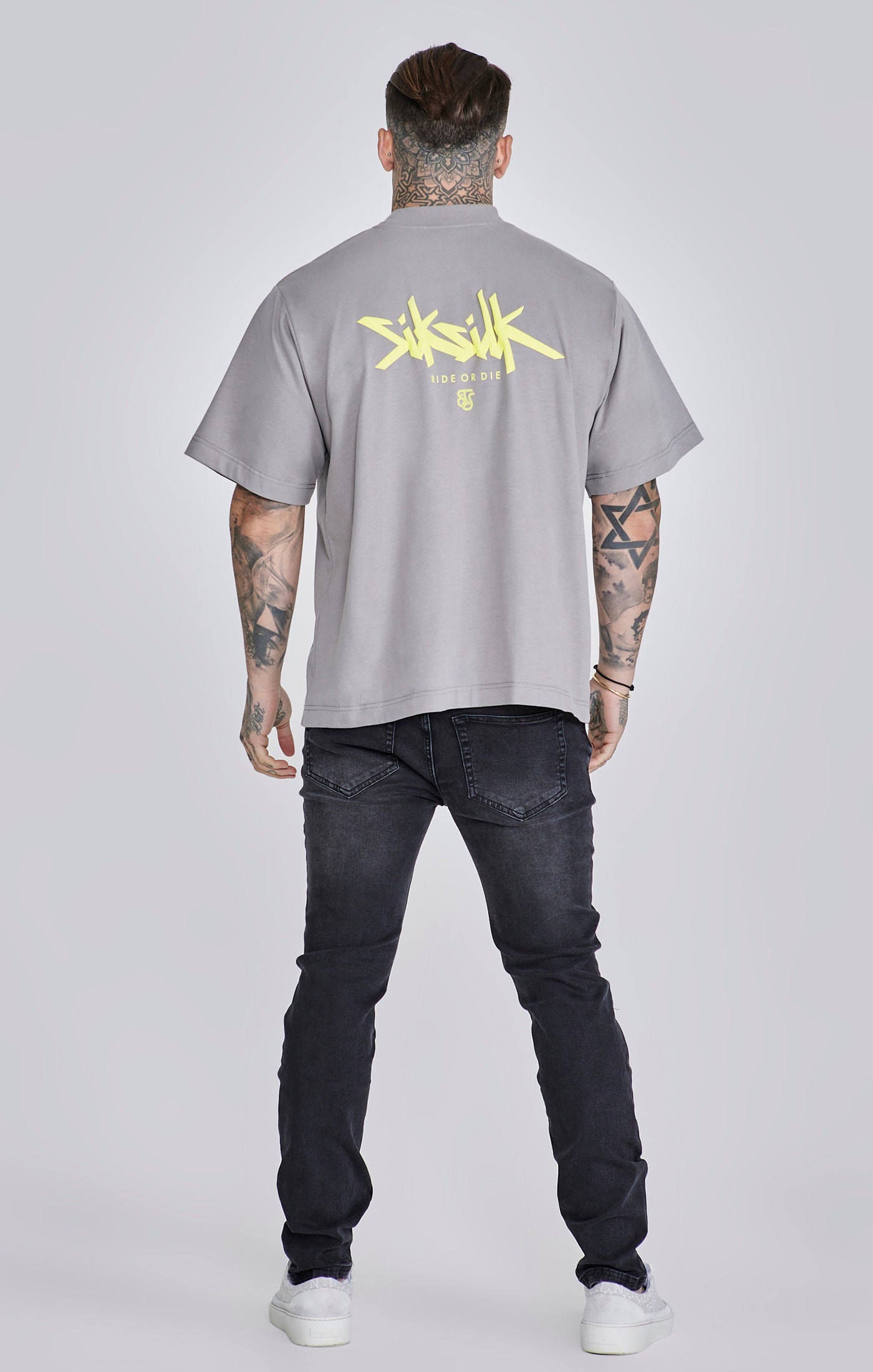 Black Distressed Slim Fit Jeans (4)