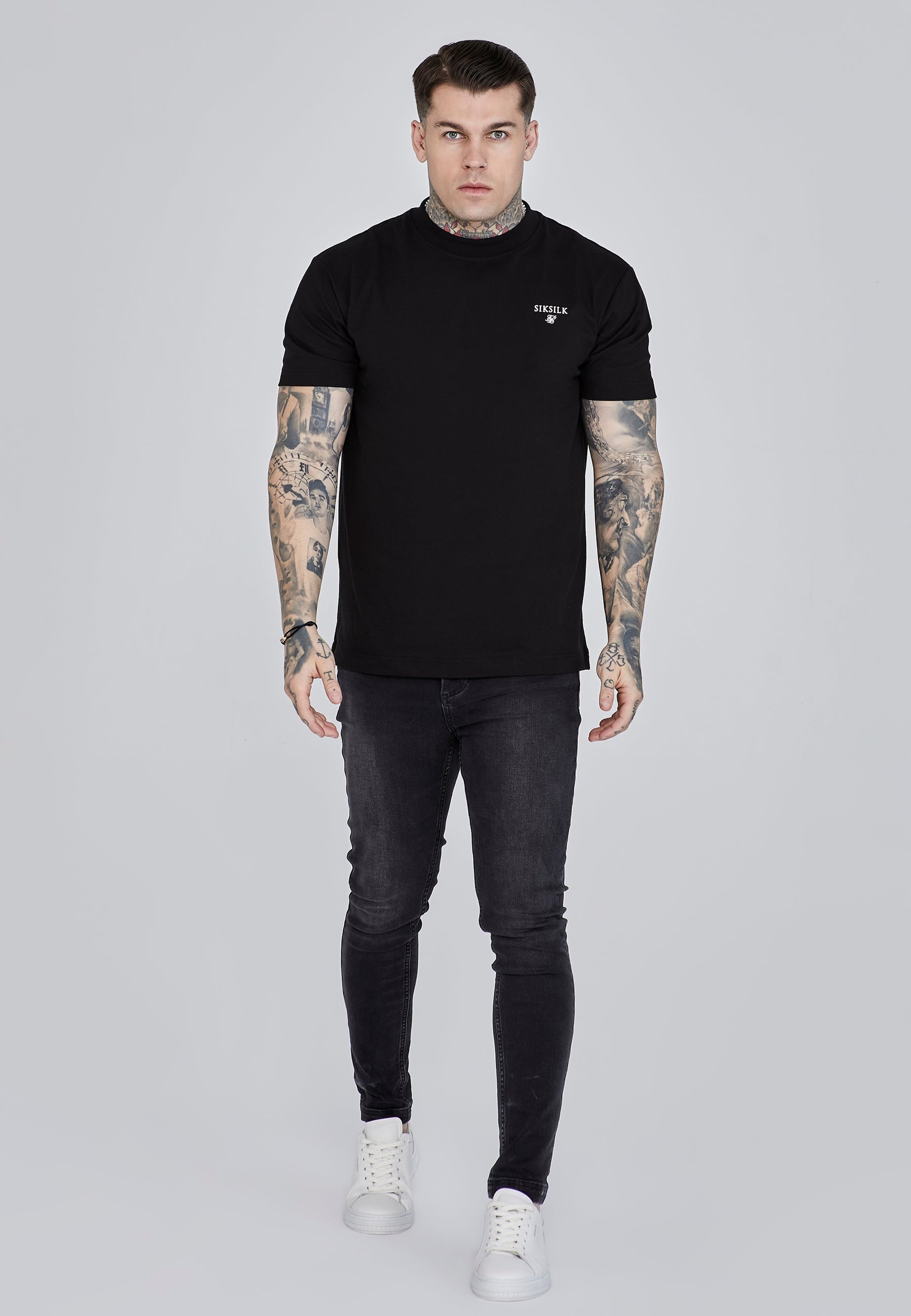 Washed Black Skinny Jeans (1)