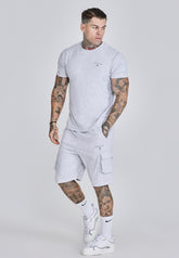 Grey Marl T-Shirt and Shorts Set