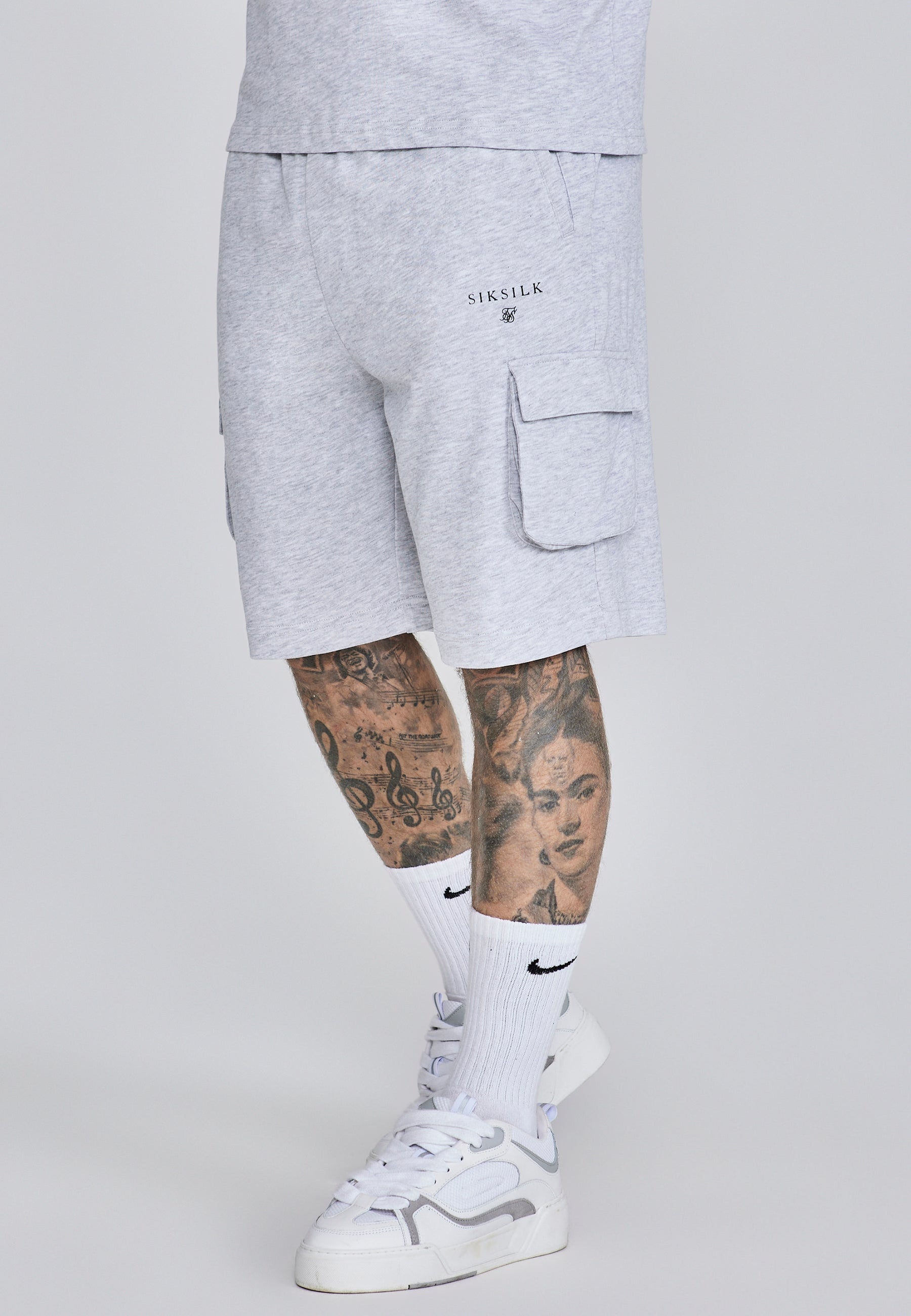 Grey Marl T-Shirt and Shorts Set (2)