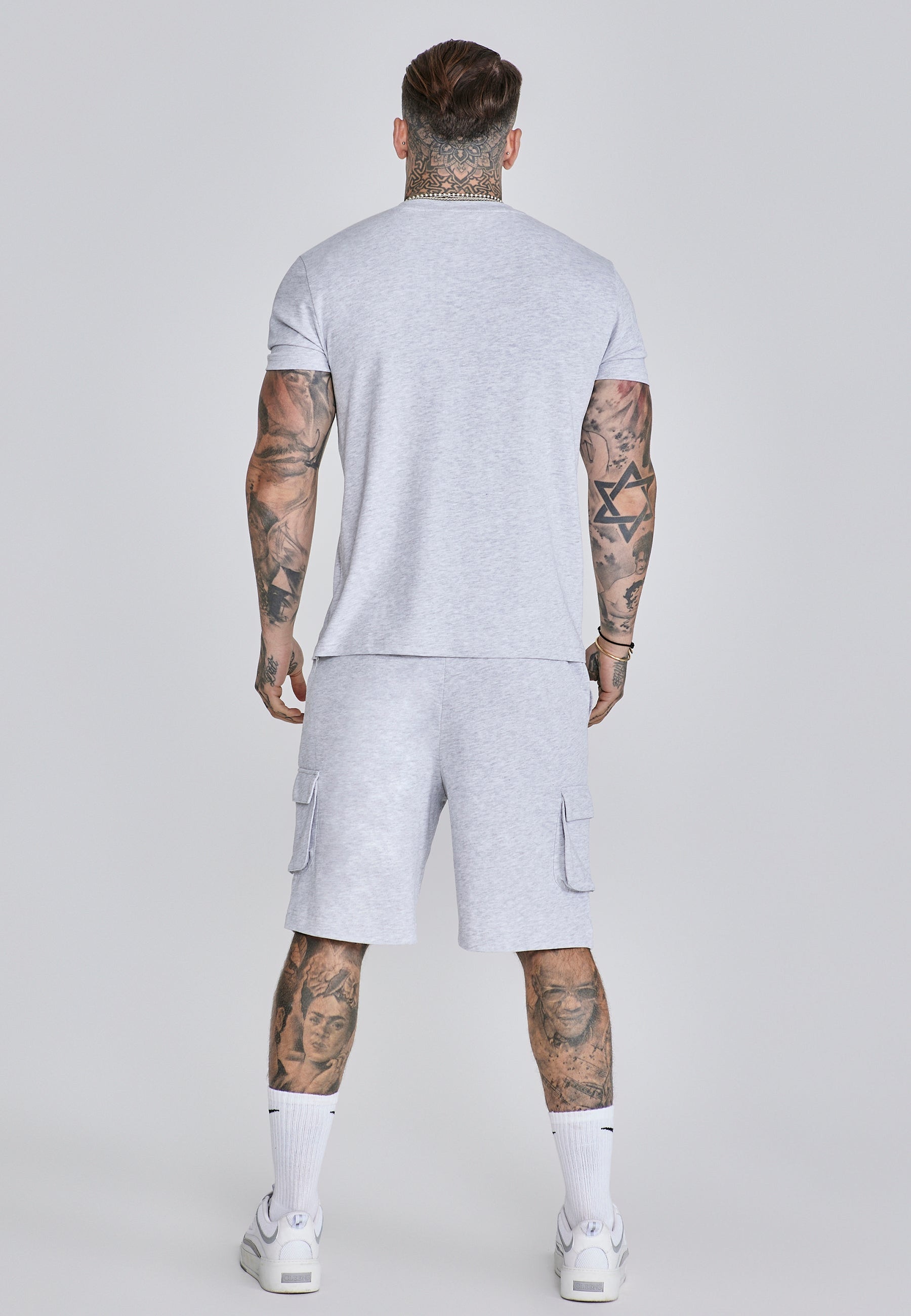 Grey Marl T-Shirt and Shorts Set (4)