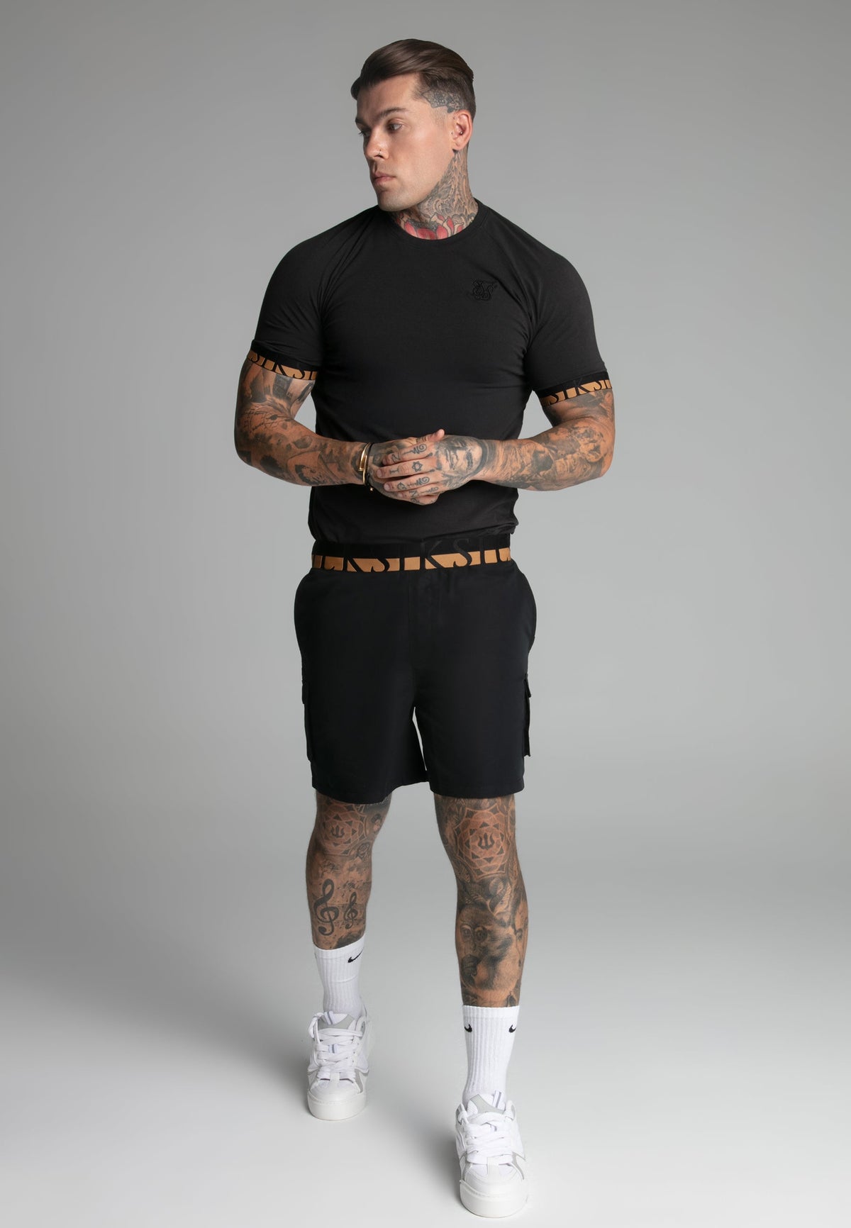 Black Cargo Swim Short (1)