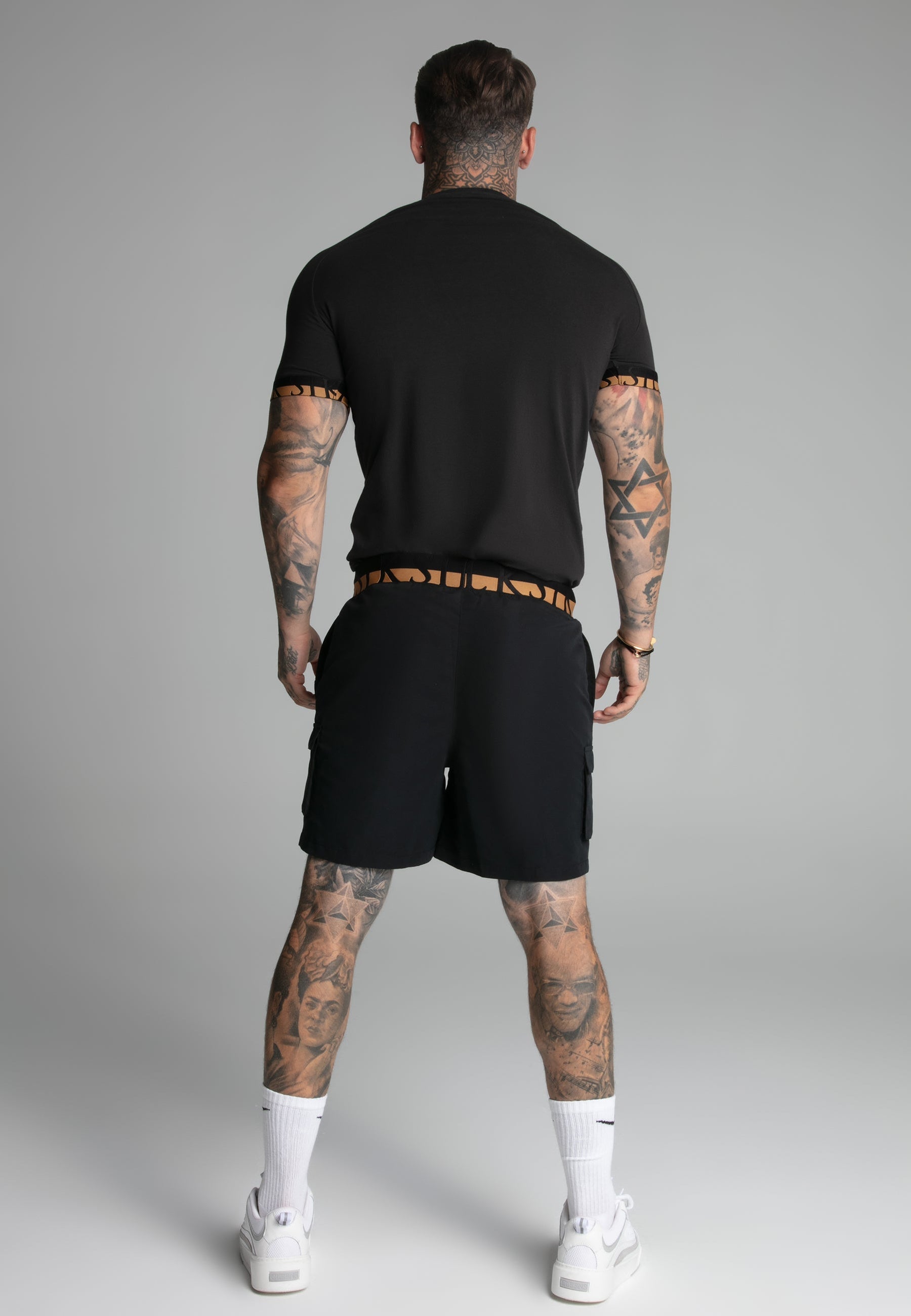 Black Cargo Swim Short (4)