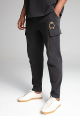 Black Crest Cargo Joggers