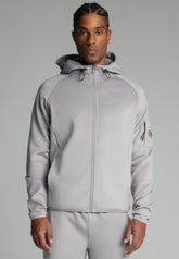 Grey Full zip Hoodie