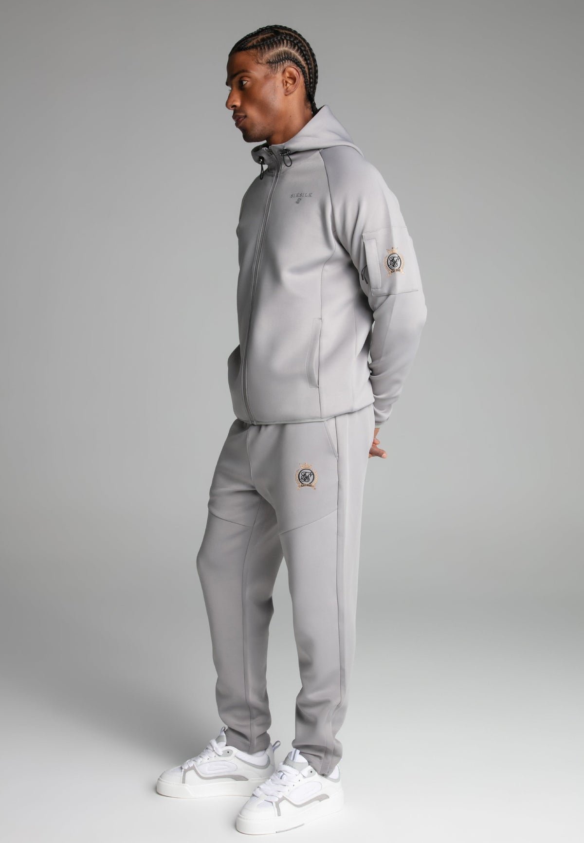 Grey Full zip Hoodie (1)